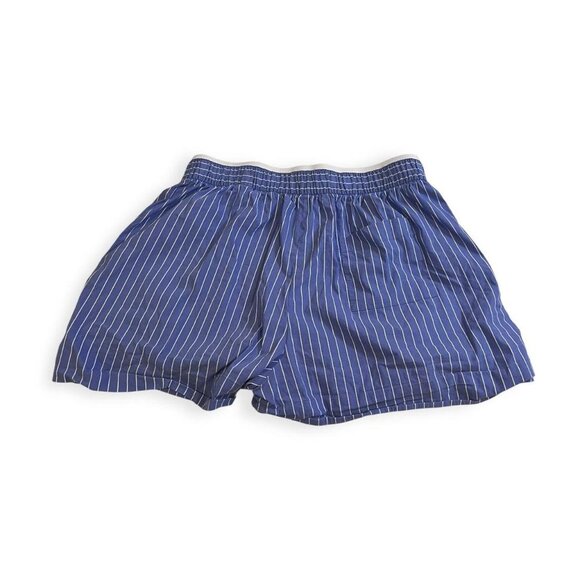 zara blue and white striped boxer shorts size small - Picture 2 of 8